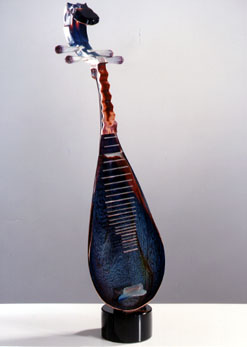 Chinese Mandola (Clear & Calcedonia Glass)
