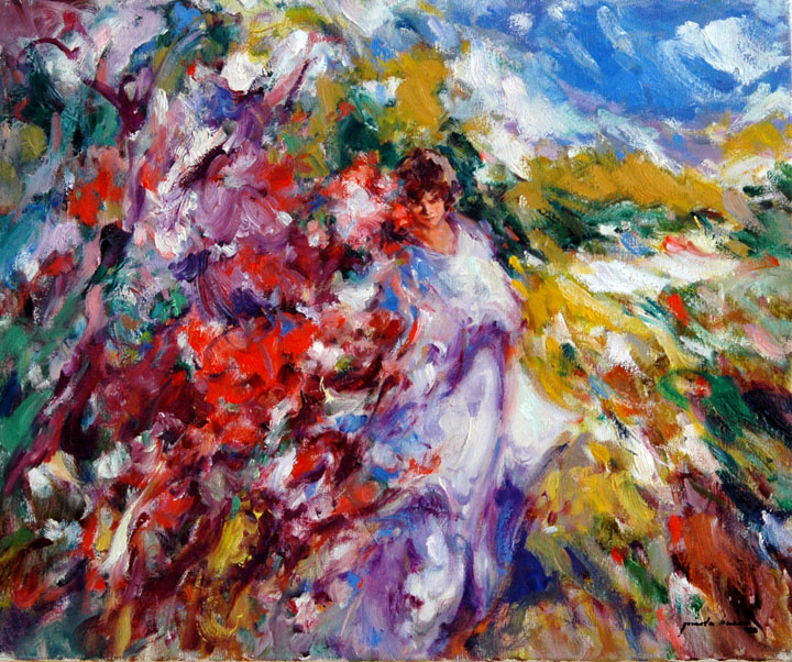 Mediterranean Garden (21.5x25.5)